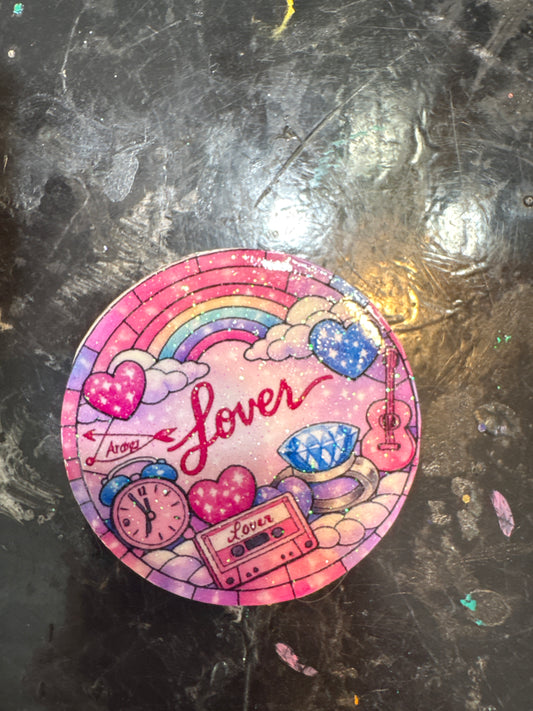3 inch hanging mirror decals/xmas ornaments