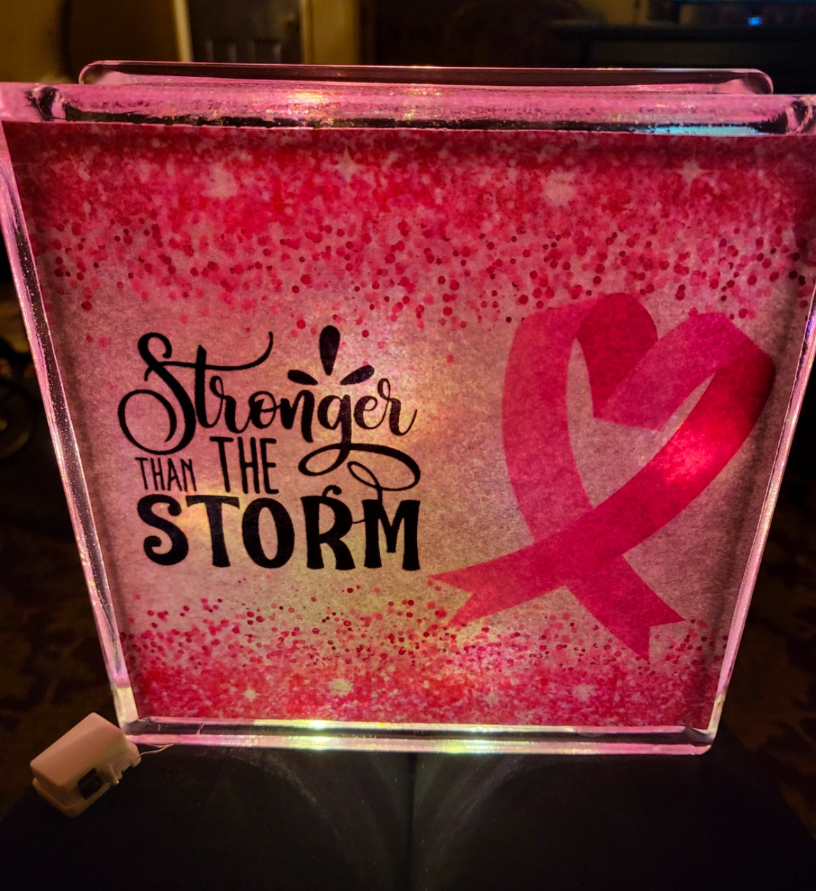Breast cancer survivor light box
