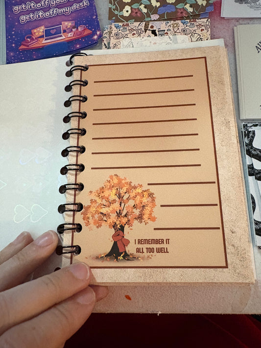 All too well journal/notebook