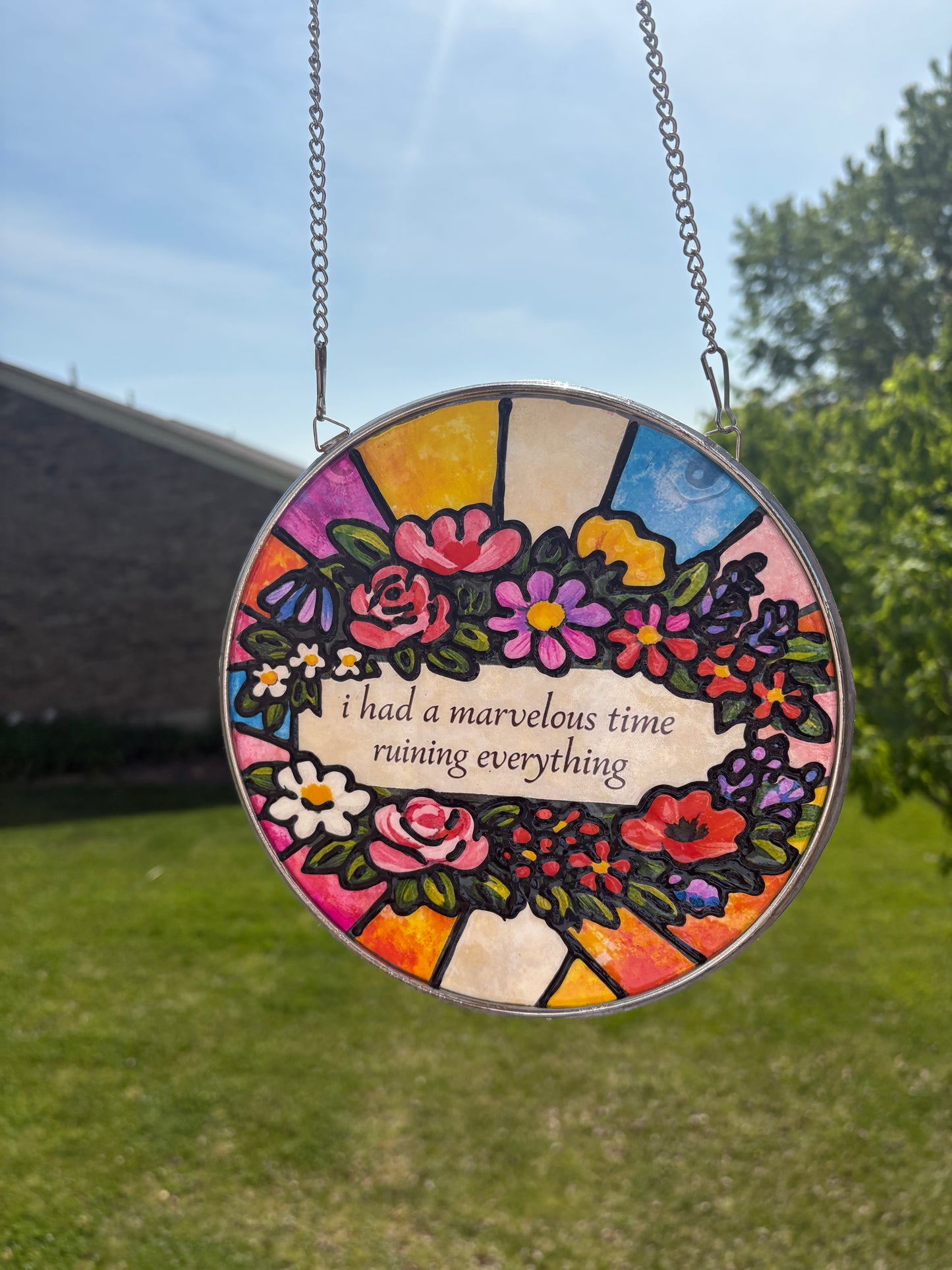 Marvelous time faux suncatcher