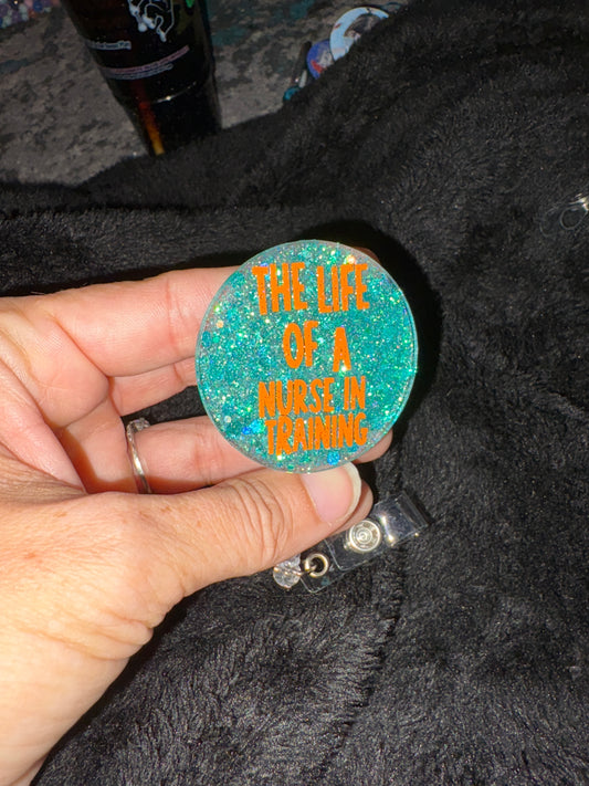 Badge reel nurse in training