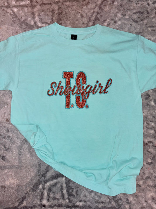 Teal and orange shirts
