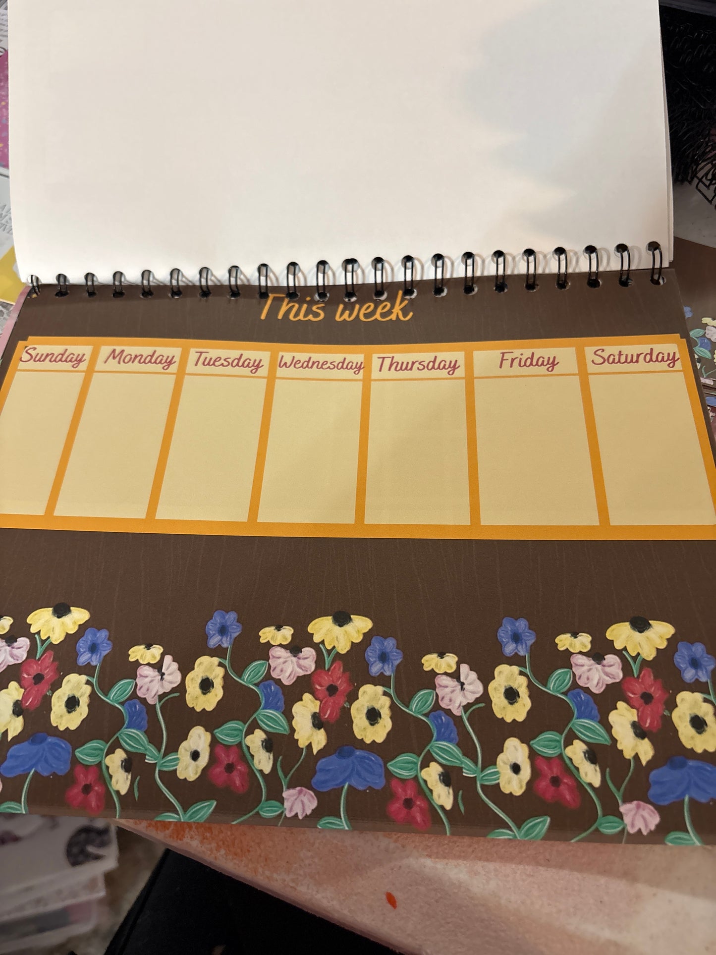 Weekly planner Taylor themed