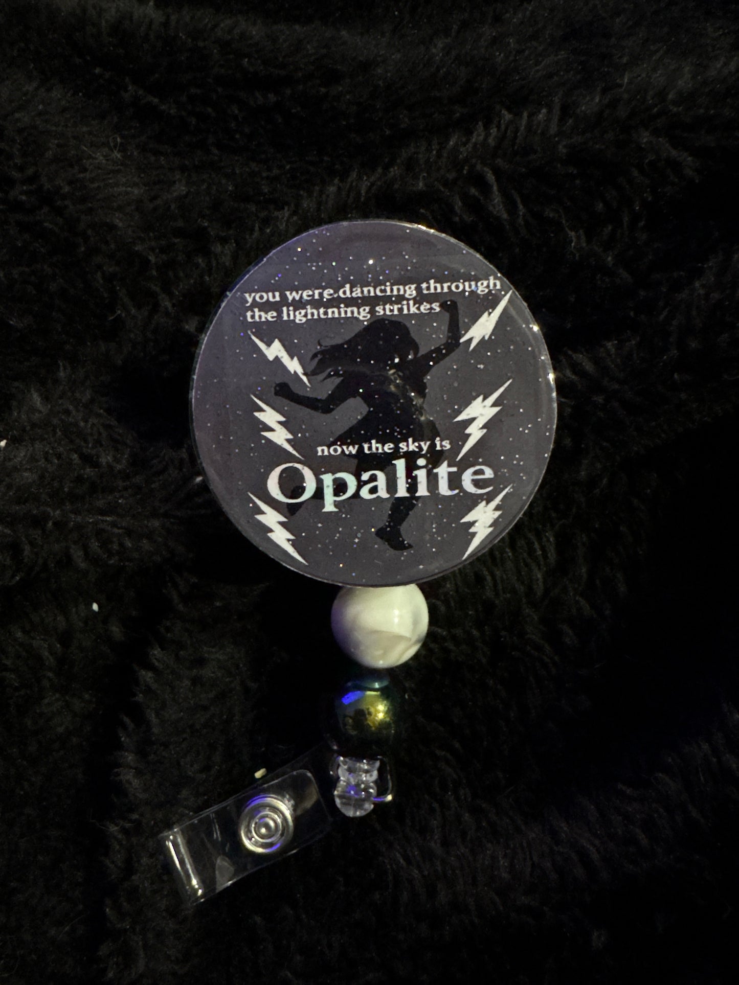 Lightning strikes badge reel
