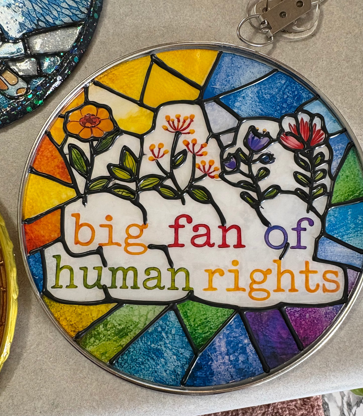 Human rights suncatcher