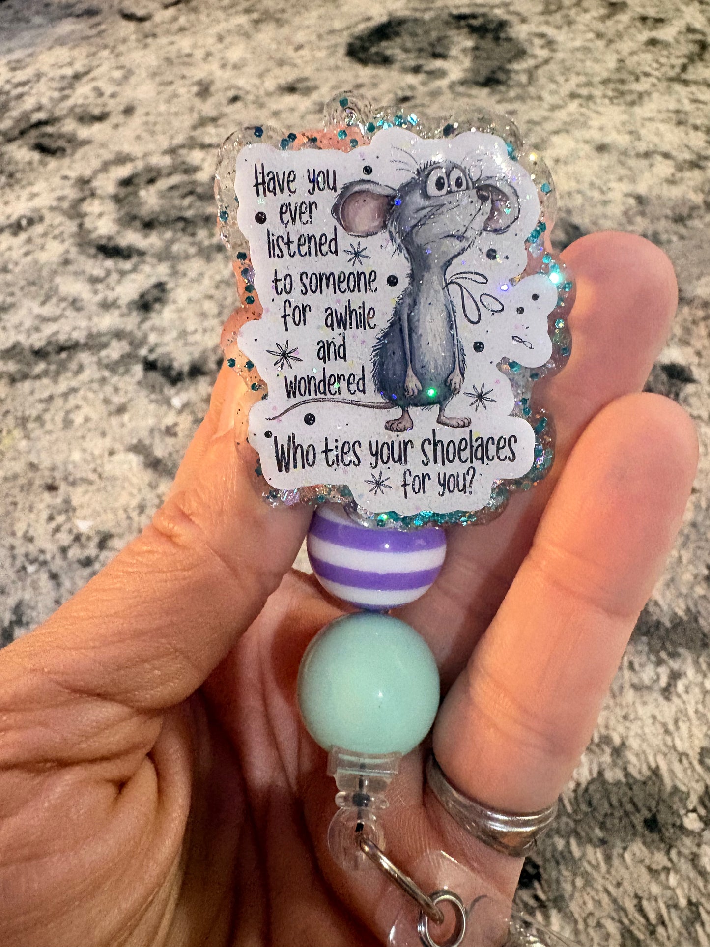 Mouse badge reel