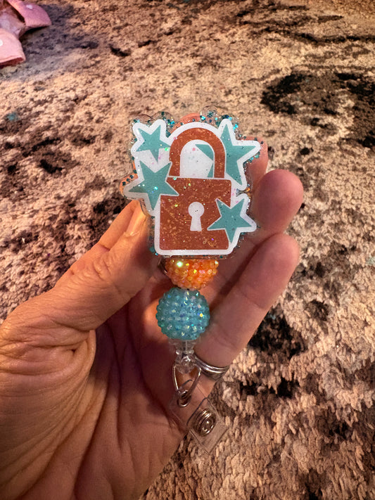 Lock badge reel