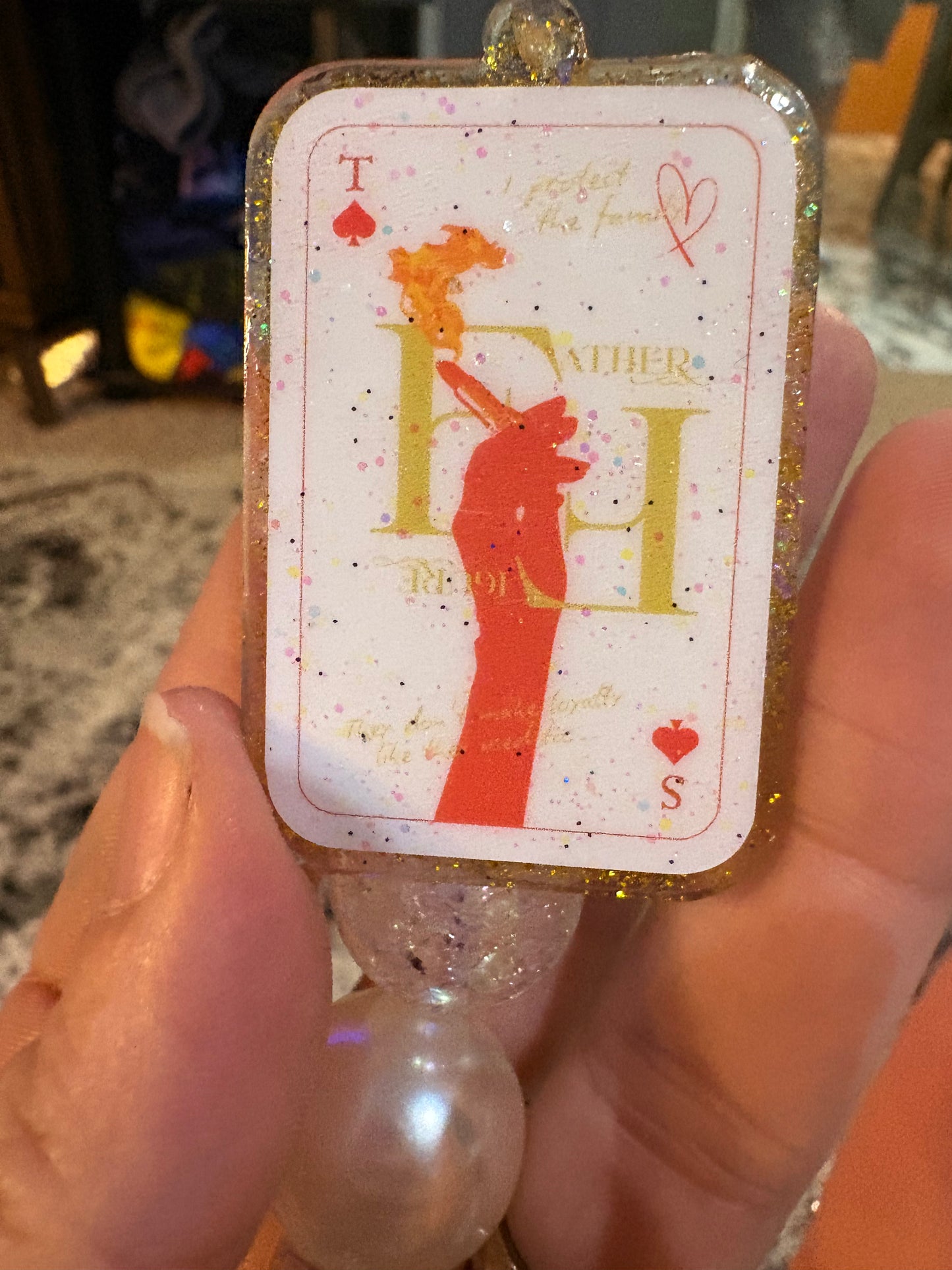 Father figure badge reel