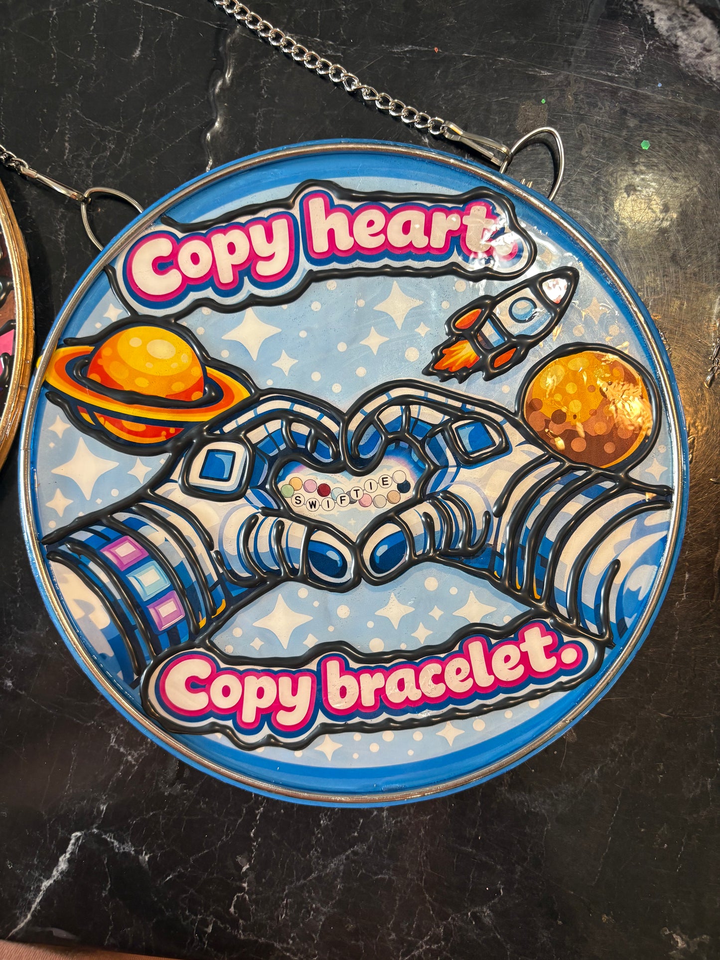 Copy heart copy bracelet