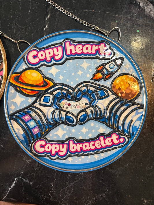 Copy heart copy bracelet