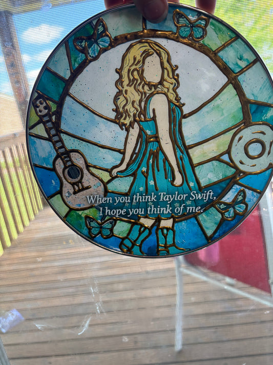 Taylor debut gold faux suncatcher