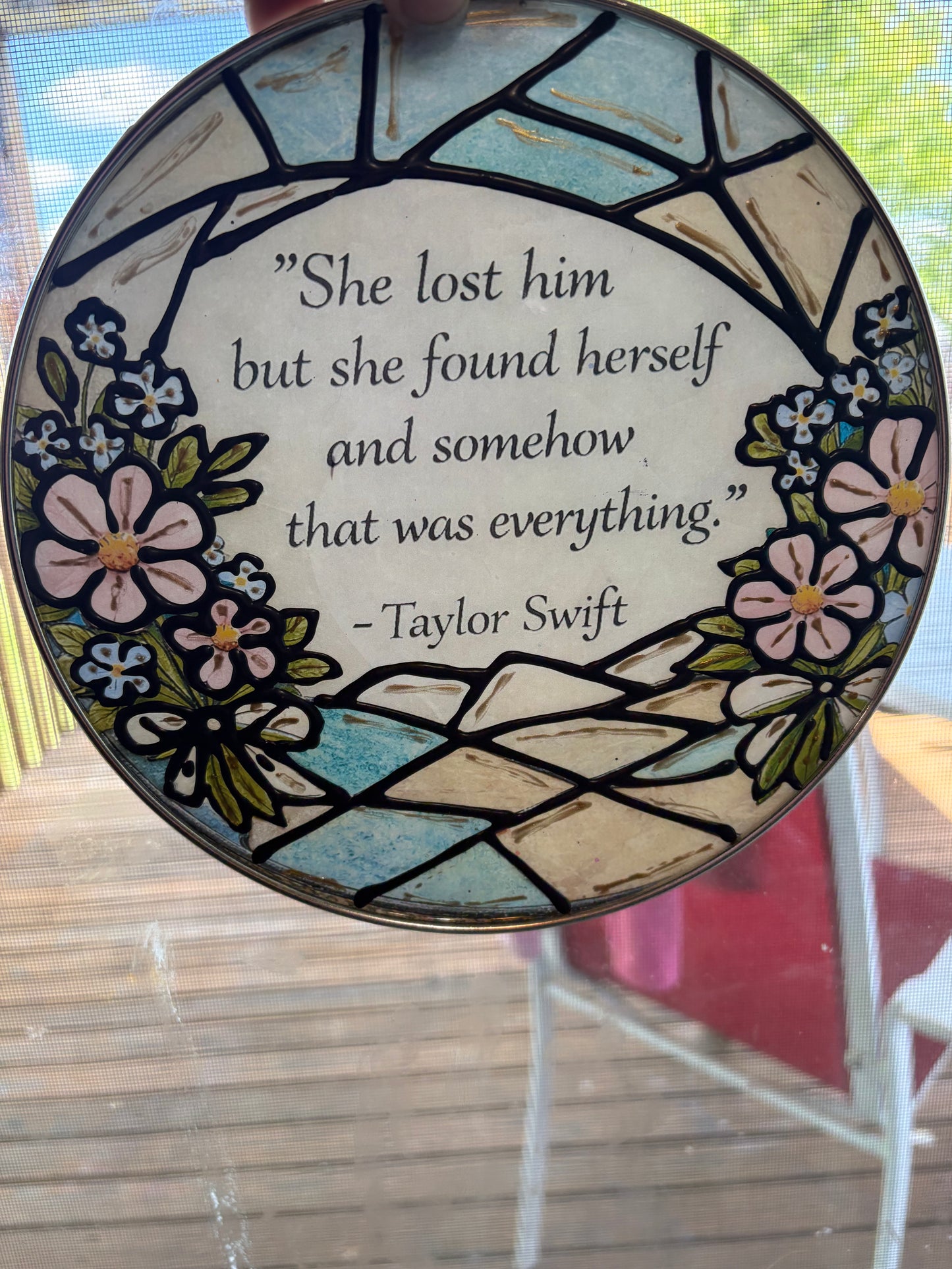 Found herself faux suncatcher