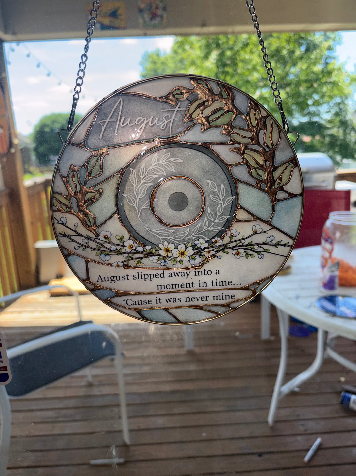 August cd suncatcher