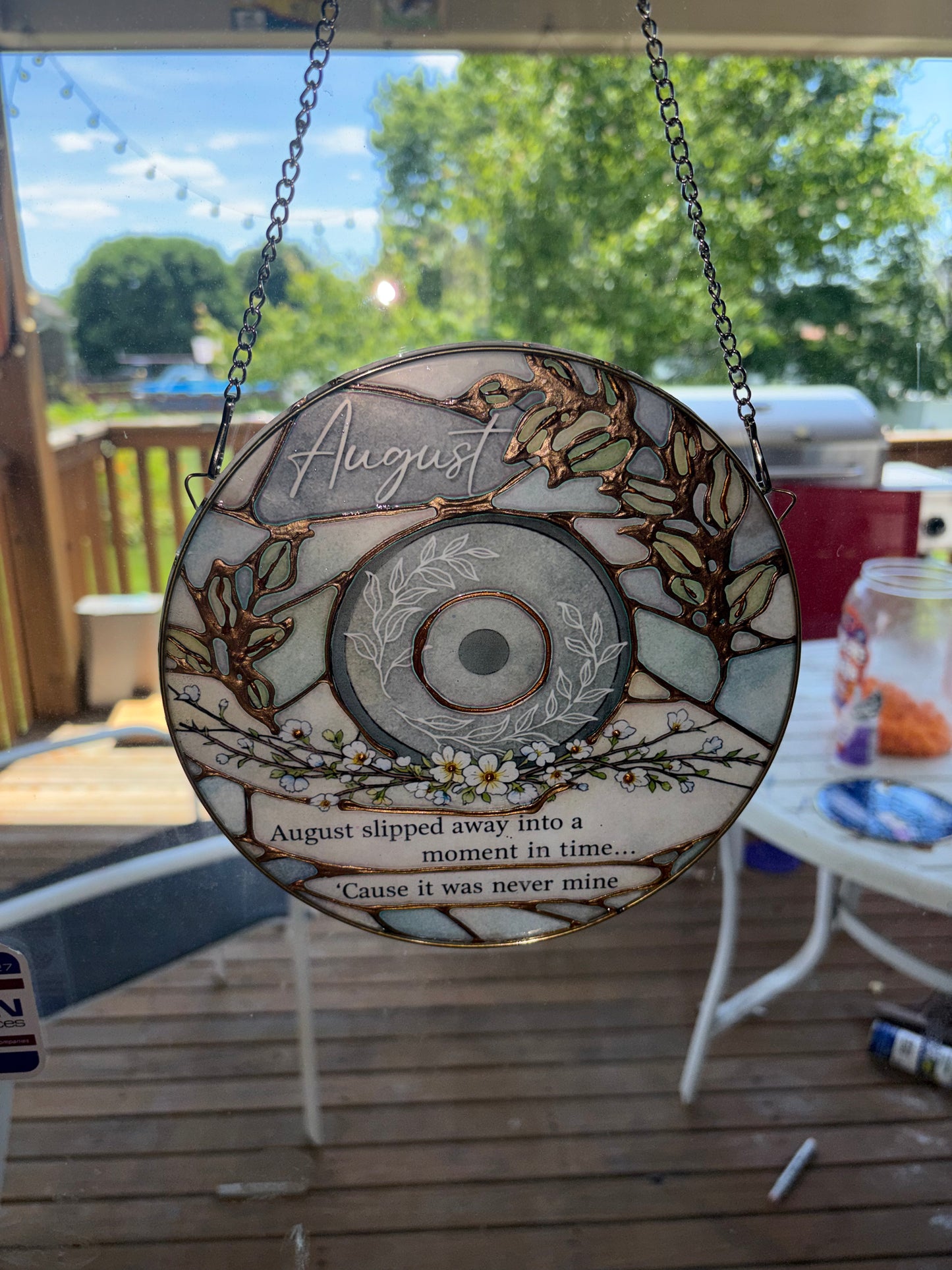 August cd suncatcher