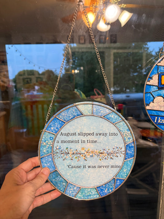 Blue August suncatcher
