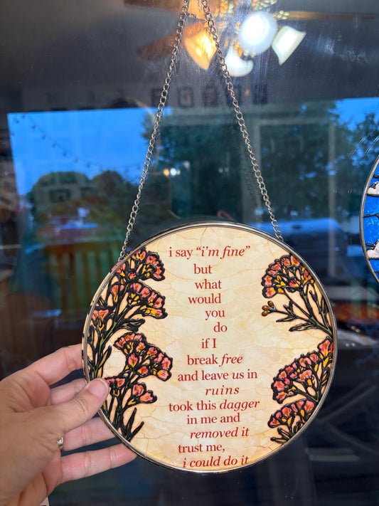 Tolerate it suncatcher