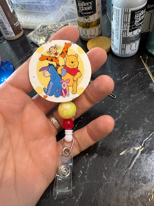 Pooh badge reel