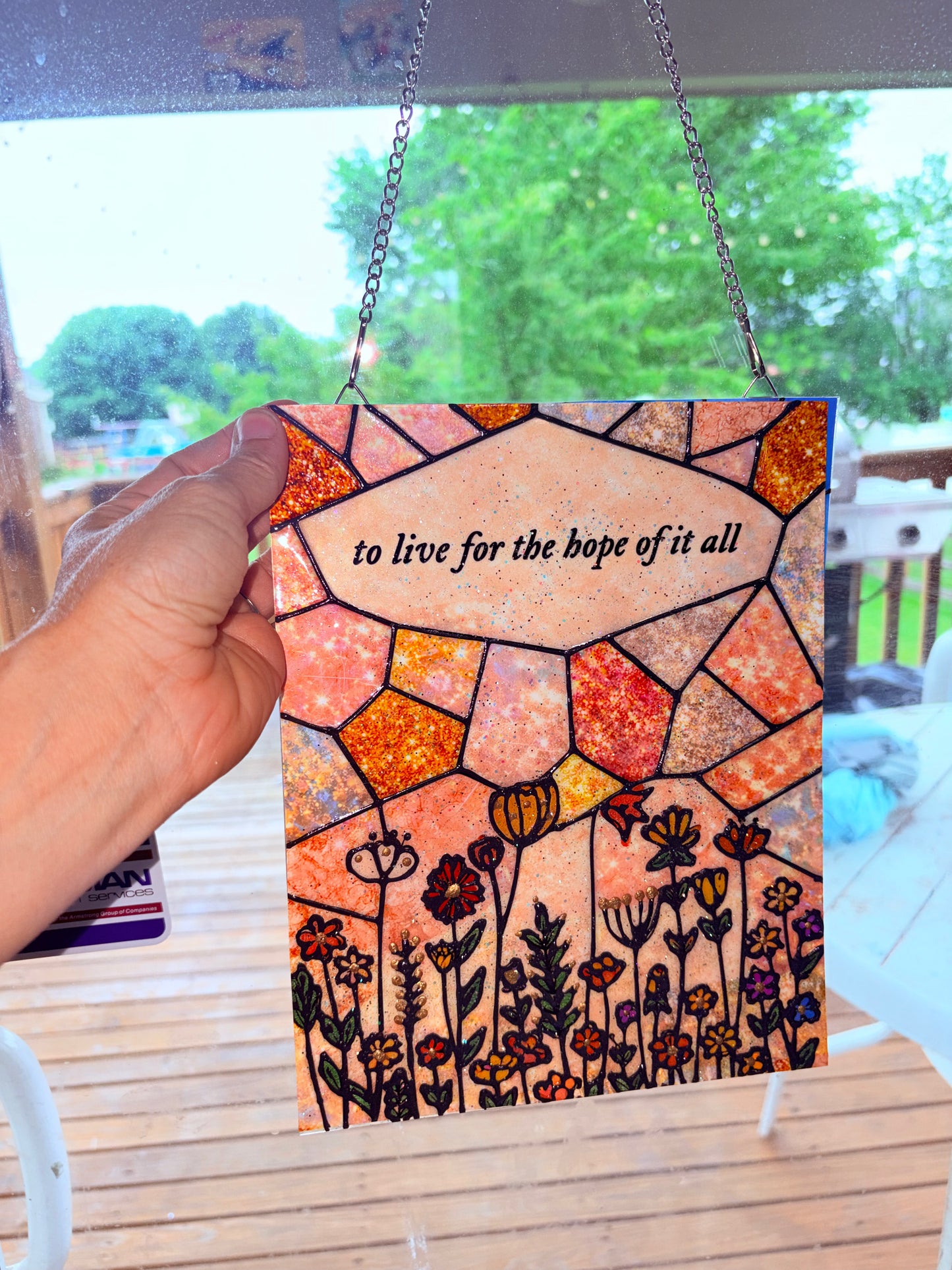 Large hope of it all suncatcher