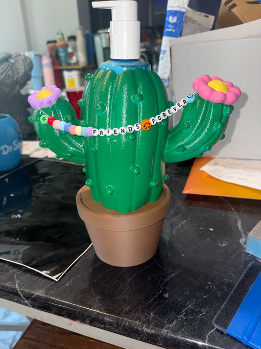 Cactus b&bw soap holder