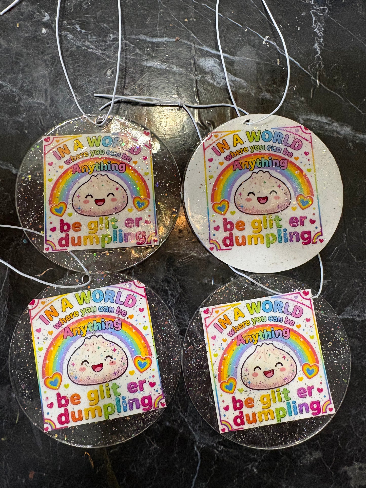 Glitter Dumpling ornament