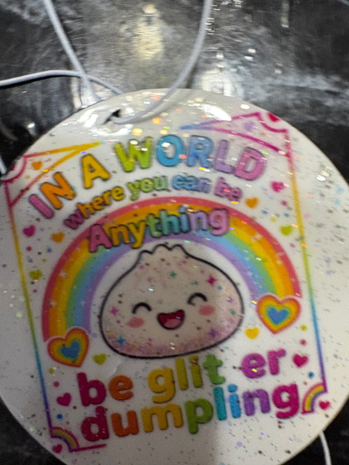 Glitter Dumpling ornament