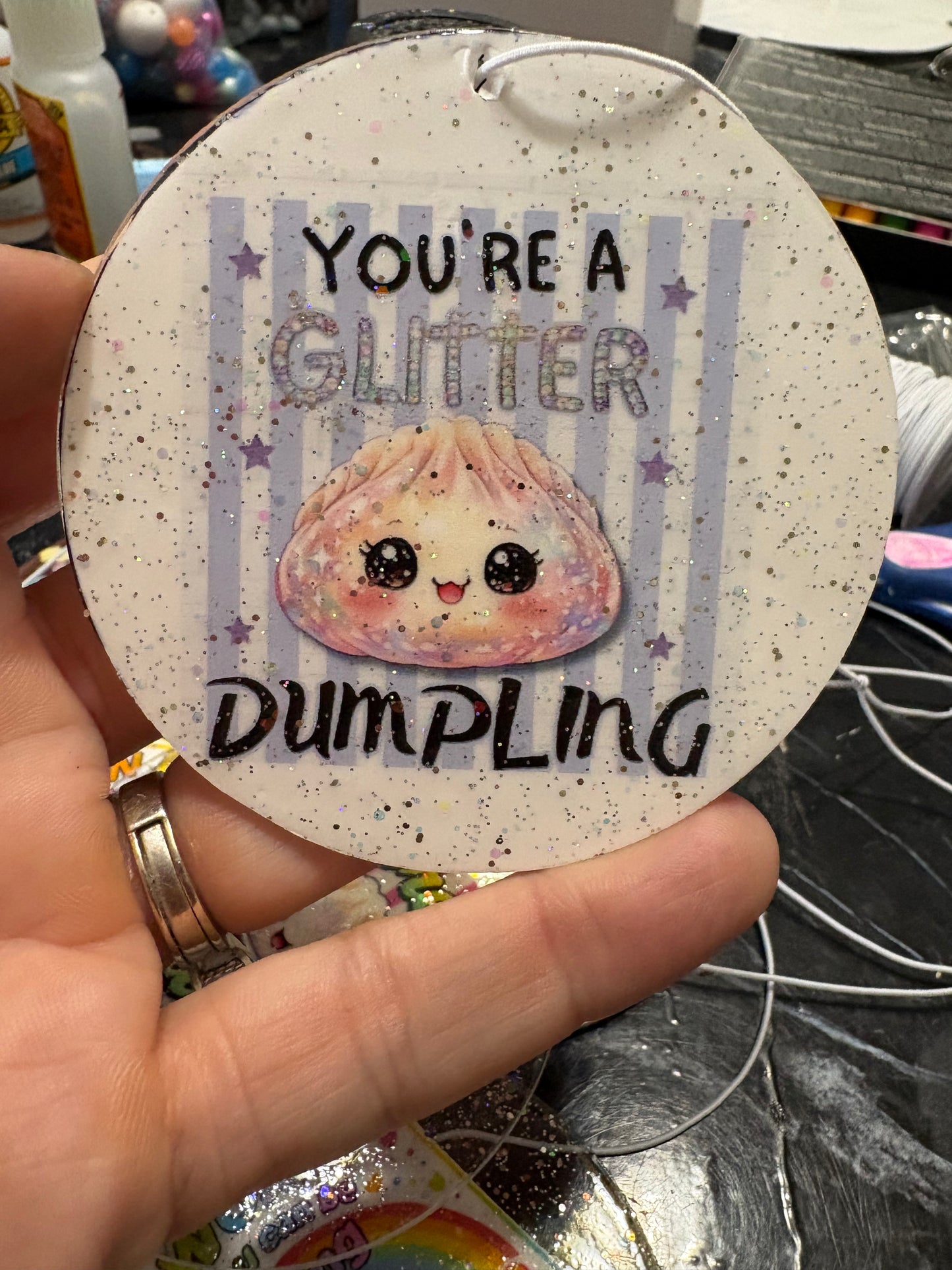 Glitter Dumpling ornament