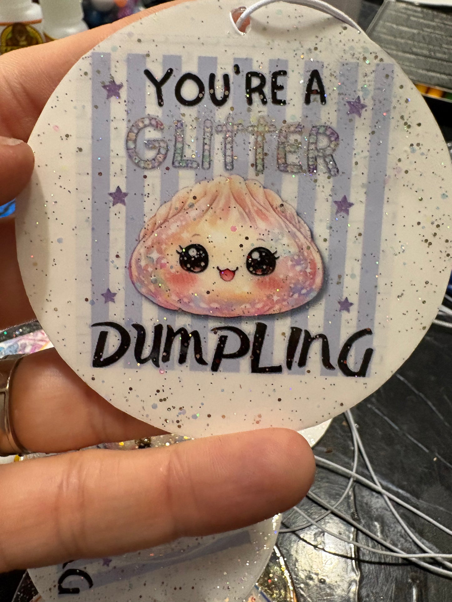 Glitter Dumpling ornament