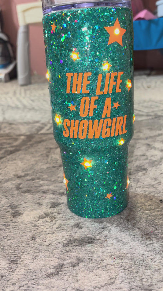 30oz life of a showgirl no handle Tumbler